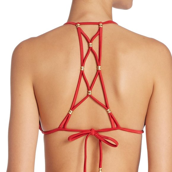 Vix Other - Vix Coral Bikini w/ Gold Accents